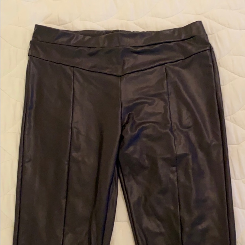 Topshop Leather Look Leggings